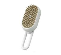 Pettine spray all-in-one per gatti e cani, spazzola per gatti al vapore districante, spazzola nebbiosa lenisce la pelle (bianco)