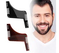 Pettine Stencil Barba, 2 Pezzi Pettine per Barba, Signori pizzetto Collo Sagome per Barba Styling Tool, per Styling Taglio Barba Pettine da Barba Modellante Portatile