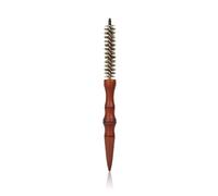 Pettine Stilizzato In Miniatura Per Uomo E Donna Con Spazzola Rotonda Morbida Per Frangia, Setole Di Cinghiale Strumento Per La Cura Dei Capelli In Legno Massello Venature A Spirale(M)