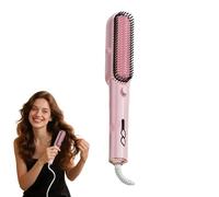Pettine Stira Capelli - Pettine Stilizzante Ionico Per Capelli Ricci - Spazzola Leggera Con 3 Regolazioni Temperatura Per Styling E Regali