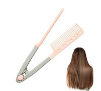 Pettine Stirante Per Capelli Spazzola Lisciante Modellante A V