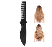 Pettine tascabile | Il pettine da barba con design pieghevole a 180 gradi è compatto e facile da trasportare, il che lo rende ideale per l'uso all'aperto, così la cura della barba è sempre comoda ed