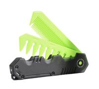 Pettine tascabile pieghevole, strumento per acconciare i capelli a denti fini e larghi, strumento per lo styling dei capelli e della barba, 2 in 1, accessorio portatile per la toelettatura del