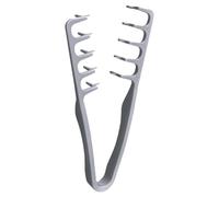 Pettine Texture Uomo, Pettine Volumizzante a Denti Larghi, Pettini per lo Styling dalla Texture Soffici, Set Doppio Uso a Denti Larghi e Fini, Plastica ABS con Impugnatura Testurizzata (Grey)