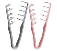 Pettine Texture Uomo, Pettine Volumizzante a Denti Larghi, Pettini per lo Styling dalla Texture Soffici, Set Doppio Uso a Denti Larghi e Fini, Plastica ABS con Impugnatura Testurizzata (Both)