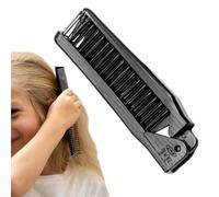 Pettine viaggio pieghevole bambini, spazzola capelli portatile per ragazze | Design ergonomico pieghevole sta in borsa o zaino. Denti arrotondati lisci, Per trecce, riga, districare. 3 anni.