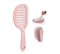 Pettine volumizzante cavo con pulizia automatica pieghevole per lisciare e progettare pettine ventilato