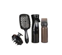 Pettine Volumizzante, Kit Styling Completo(Black-4 piece set)