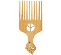 Pettine volumizzante per capelli in legno, pettine a denti larghi, strumento per lo styling della parte superiore piatta per lo stile di capelli alla moda per donne e uomini