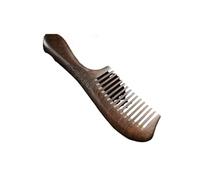 Pettine Wooden Comb Handmade, Fine Tooth for Wavy Hair,Thick, Thin, Straight(19cm middle teeth)
