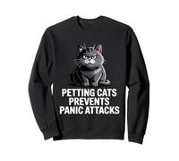 Petting Cats Prevents Panic Attacks - Cat Anxiety Felpa