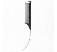 Pettini a coda curva in fibra di carbonio pettini con lunghi perni in acciaio per acconciature e separazione parrucchiere pettine salone parrucchiere pettine