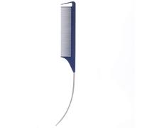 Pettini a coda curva in fibra di carbonio pettini con lunghi perni in acciaio per acconciature e separazione parrucchiere pettine salone parrucchiere pettine