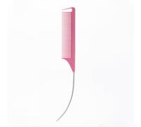 Pettini a coda curva in fibra di carbonio pettini con lunghi perni in acciaio per lo styling dei capelli e la separazione pettine da parrucchiere strumento per lo styling dei capelli