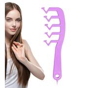 Pettini a denti larghi per capelli ricci da donna, a forma di Z, pettine portatile per parrucchieri, spazzola districante per doccia, per acconciature, cura professionale dei capelli, donne e ragazze