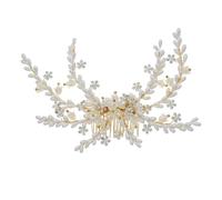 Pettini a Forcina Capelli da sposa Copricapo da sposa Semplice pettine for capelli con perle Pettine con inserto for perle Accessori per Capelli