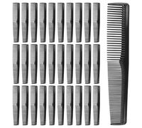 Pettini confezionati singolarmente, 100 pettini in plastica sfusa neri, 2 pettini per la cura dei capelli, pettini usa e getta sfusi per hotel senza casa orfanotrofio