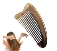 Pettini di corno da donna, pettine a corno di bufalo | Spazzola per capelli naturali a denti larghi Popolo di corno antistatico,Spazzola in osso fatta a mano per uomini e cuoio capelluto