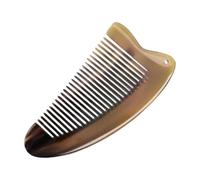 Pettini di corno da donna pettine a corno di bufalo | Spazzola per capelli naturali a denti larghi Popolo di corno antistatico | Massaggio barba Spazzola ossea a mano per capelli bagnati