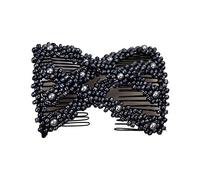 Pettini laterali per capelli magici, doppi, Hair Combs FOUR, Hair Combs F | Pettini laterali per capelli magici con perline romboidali da donna, forcine per capelli doppie per styling