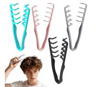 Pettini Morbidi Da 4 Pezzi, Strumento Quotidiano Per Parrucchieri, Pratica Copertura Per Cuciture Per Capelli, Adatti Per Radici Di Capelli Soffici E Creazione Di Acconciature.
