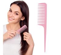 Pettini per acconciature da donna, spazzola districante per capelli con coda appuntita, spazzola districante, comoda impugnatura, pettini per casa, hotel, viaggi