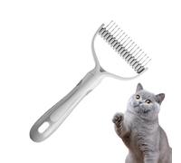 Pettini per cani per la cura della muta, spazzola per gatti per la muta | Spazzola per capelli per cani portatile - Pettine per la cura del cane - Spazzola compatta per la cura dei gatti per mascot
