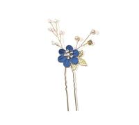 Pettini per capelli con fiore per le donne accessori per capelli da sposa accessori per capelli vintage floreale gioielli per feste di ballo 2 blu 1