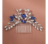 Pettini per capelli con strass per sposa, forcine per capelli con fiore e perle, gioielli per capelli fatti a mano G7