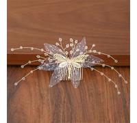 Pettini per capelli da donna con perle e strass, accessori per capelli, ornamenti per capelli, gioielli da sposa, argento