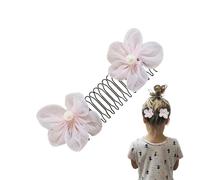 Pettini per capelli da donna decorativi, clip per pettini per capelli | Corona di fiori forcine per capelli rotti | Forte copertura laterale decorativa Hold Hairpin for Bun Styling Girls Accessori