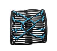 Pettini per capelli elastici premium - compatto clip pettine elastico clip clip vintage magico creativi per doppia coda | Multipurpose Outdoor Indoor Utility