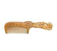 Pettini per lo styling Pettine a denti fini in legno massello Pettine for massaggio retrò Pettine da bagno adatto for capelli lunghi, capelli lisci, capelli ondulati, capelli ricci, capelli spessi Pet