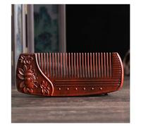 Pettini per lo styling Pettine cinese Guzheng Pettine da viaggio intagliato in legno massello Pettine tascabile da uomo antistatico Pettine per capelli ricci