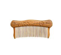 Pettini per lo styling Pettine for massaggio in legno massello Strumento for la cura del cuoio capelluto Pettine for barba da uomo Pettine a denti fini retrò adatto a tutti i tipi di capelli Pettine p
