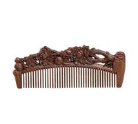 Pettini per lo styling Pettine intagliato a peonia Pettine for capelli in legno massello stile cinese Pettine da viaggio portatile adatto for capelli normali, ricci o ondulati Pettine per capelli ricc