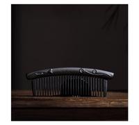 Pettini per lo styling Pettine retrò portatile Pettine for capelli intagliato in legno massello Pettine a denti fini for uso domestico Pettine riccio Pettine per capelli ricci(A)
