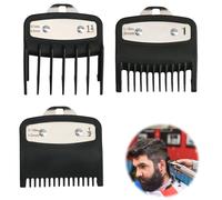 Pettini per Tagliacapelli Compatibile con le Tagliacapelli Wahl Set di 3 con Clip Metallica Lunghezze di Taglio 1.5mm 3mm 4.5mm Si Adatta alla Maggior Parte dei Pettini Guida per Tagliacapelli Wahl