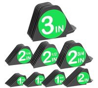 Pettini per tagliacapelli da 7,6 cm, protezioni per tagliacapelli da 1 e 1/4", 1 e 1/2" e 5,1 cm, Mega NO.16 NO.12 NO.10 adatto per la maggior parte dei tagliacapelli Wahl (colore grigio scuro, set da