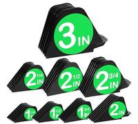 Pettini per tagliacapelli da 7,6 cm, protezioni per tagliacapelli da 1 e 1/4", 1 e 1/2" e 5,1 cm, Mega NO.16 NO.12 NO.10 adatto per la maggior parte dei tagliacapelli Wahl (nero, 8 pezzi Mega Set)