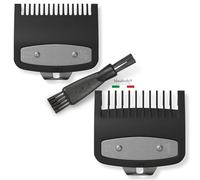 Pettini per Tagliacapelli x2 (1.5mm + 3mm) Compatibile con le Wahl Professionale ✯GARANZIA A VITA✯ Ricambi Set Pettine Per Tagli di Capelli Corti Combs Universali Accessorio da Barbiere, Parrucchiere