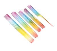 Pettini professionali per taglio capelli Pettini per styling barbiere Set di 5 pettini in resina di qualità professionale per tutti i tipi di capelli, per uso domestico