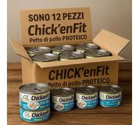 Petto di Pollo in Scatola 150g Chick’enFit 26% Proteine - Pack 12 Monodose