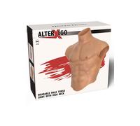 Petto Maschile Finto indossabile Realistico Con Addominali Sexy Torso Silicone