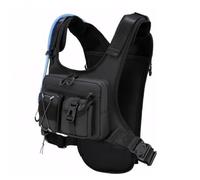 Petto professionale in nylon per la corsa, sicuro, cinghia regolabile, comodo per le chiavi del telefono, essenziale ed ergonomico, Colore: nero., Taglia unica