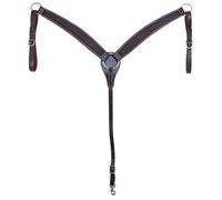 Pettorale americano per cavalli in cuoio lavorazione basket Pools