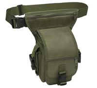 Pettorale da caccia, Imbracatura binoculare, Pettorale da caccia regolabile in tessuto Oxford con copertura impermeabile Borsa da gamba multifunzione per escursionismo Birdwatching, Verde militare