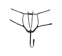 Pettorale da caccia per cavalli con martingala removibile in pelle conciata Eque