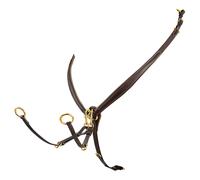 Pettorale Equestro Gold Jumping Y shaped elastic breastplate with martingal