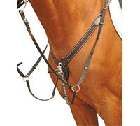 Pettorale in cuoio con elastico largo e martingala staccabile Hkm Sports Equipme